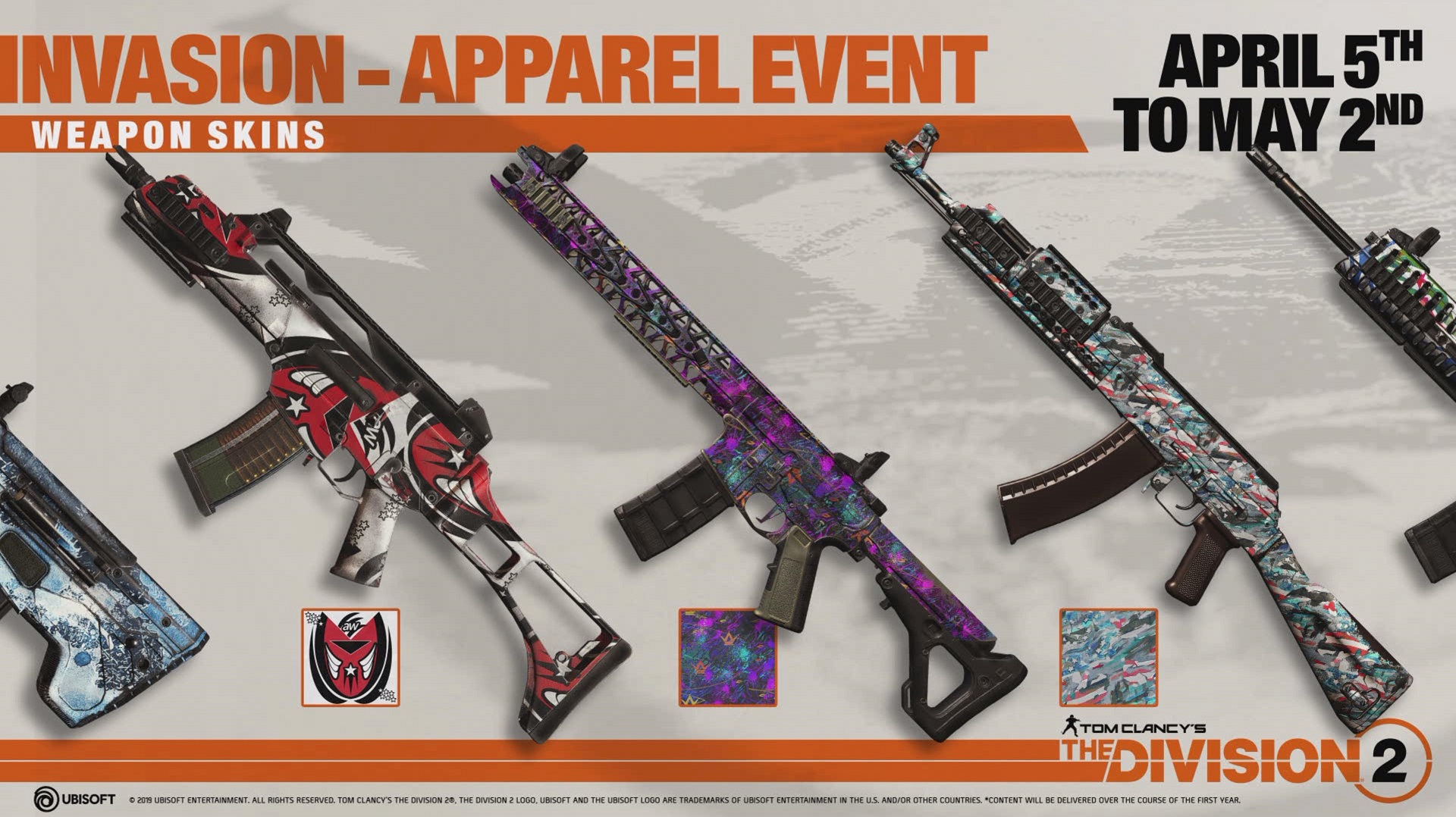 The Division 2 S First Apparel Event Will Add Collectible Masks And Special Weapon Skins Gamesradar