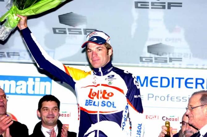 Jurgen Roelandts (Lotto-Belisol) on the podium