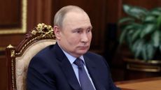 Vladimir Putin during meetings at the Kremlin