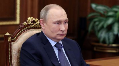 Vladimir Putin during meetings at the Kremlin