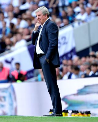 Roy Hodgson was unhappy with his side's first-half performance