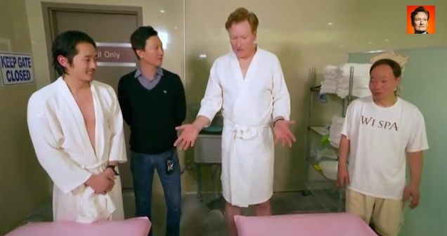 Conan O&amp;#039;Brien visits a Korean spa.