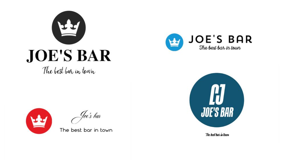 Logos we created during our Tailor Brands review
