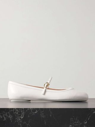 Carla Leather Mary Jane Ballet Flats