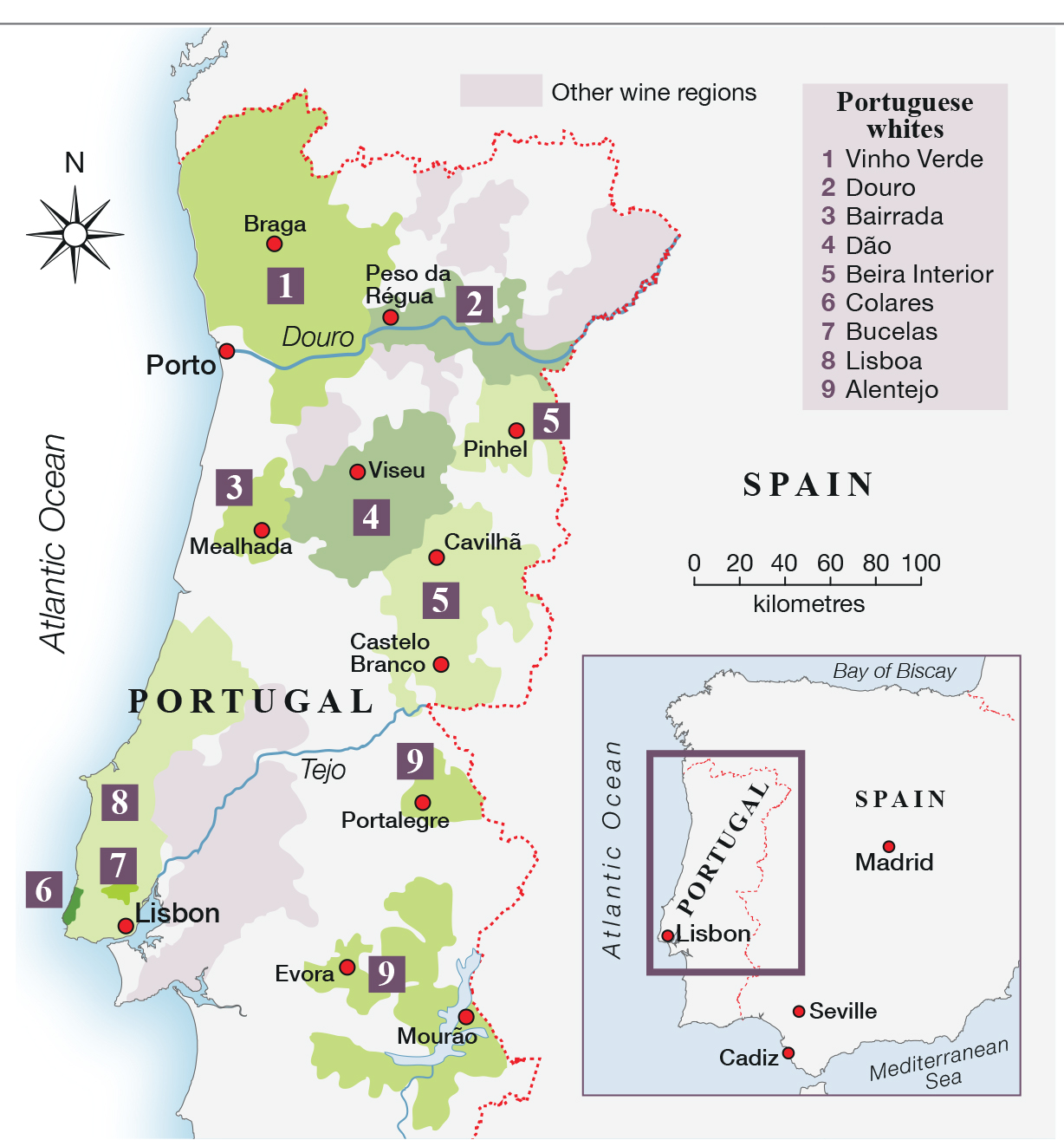 Portuguese whites map