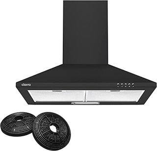 Ciarra Cooker Hood 60cm Cbcb6201 600mm Kitchen Extractor Hood With Carbon Filters Recirculating&ducting Wall Mounted Cooker Extractor Fan Black