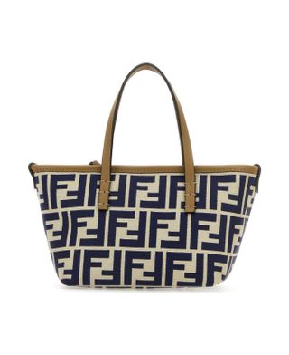 Best Price on the Market at Italist | Fendi Embroidered Fabric Mini Roll Handbag