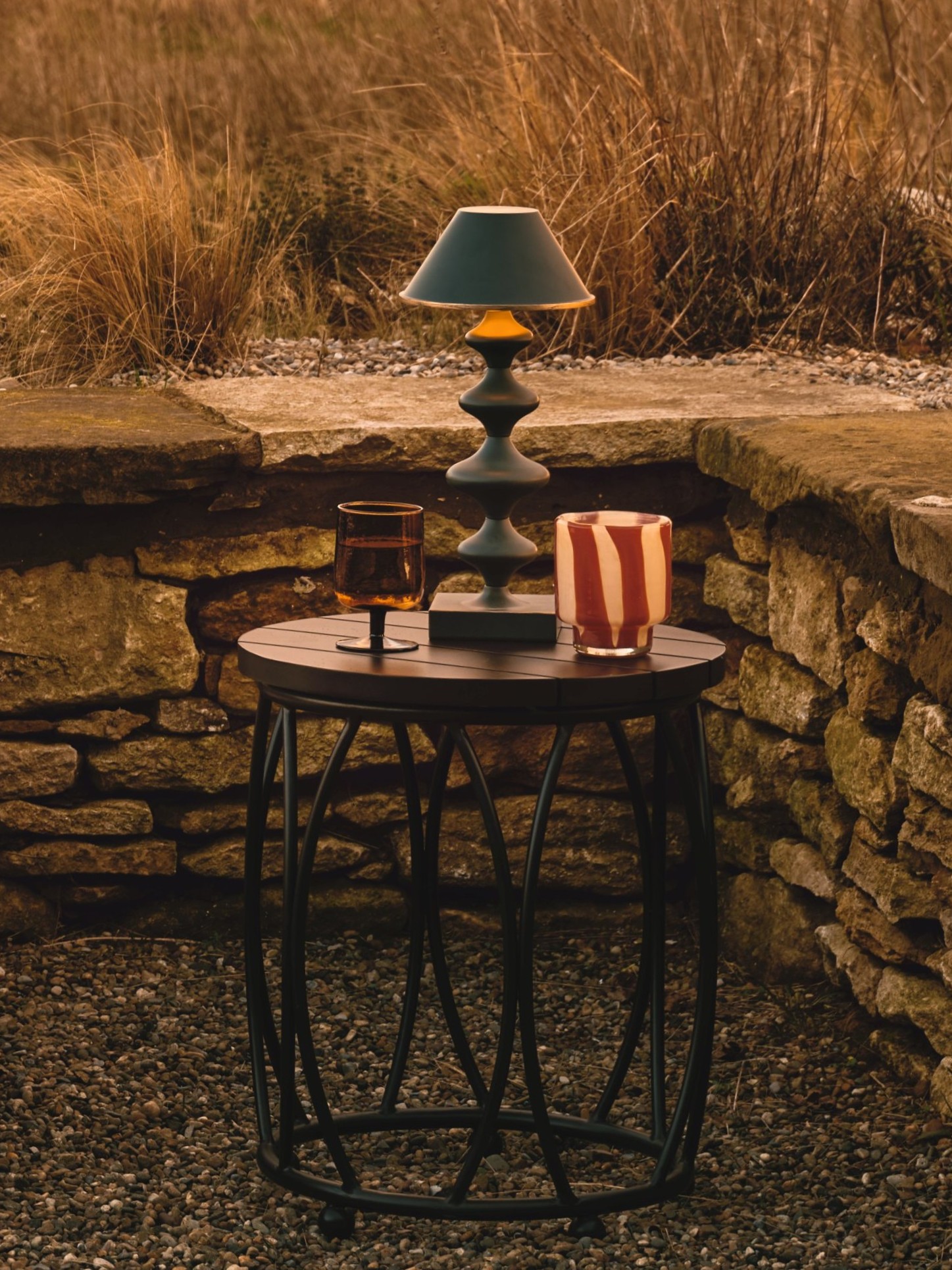 OKA, Minerva Wireless Table Lamp and Shade 