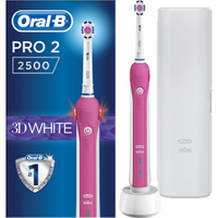 Oral-B Pro 2 2500W 3D White Electric Rechargeable Toothbrush - £53.99 £26.99 (Save £27) | AmazonGently whiten your teeth with this electric toothbrush with a gum pressure sensor to help prevent brushing too hard. It also has two different brushing modes to choose from. 