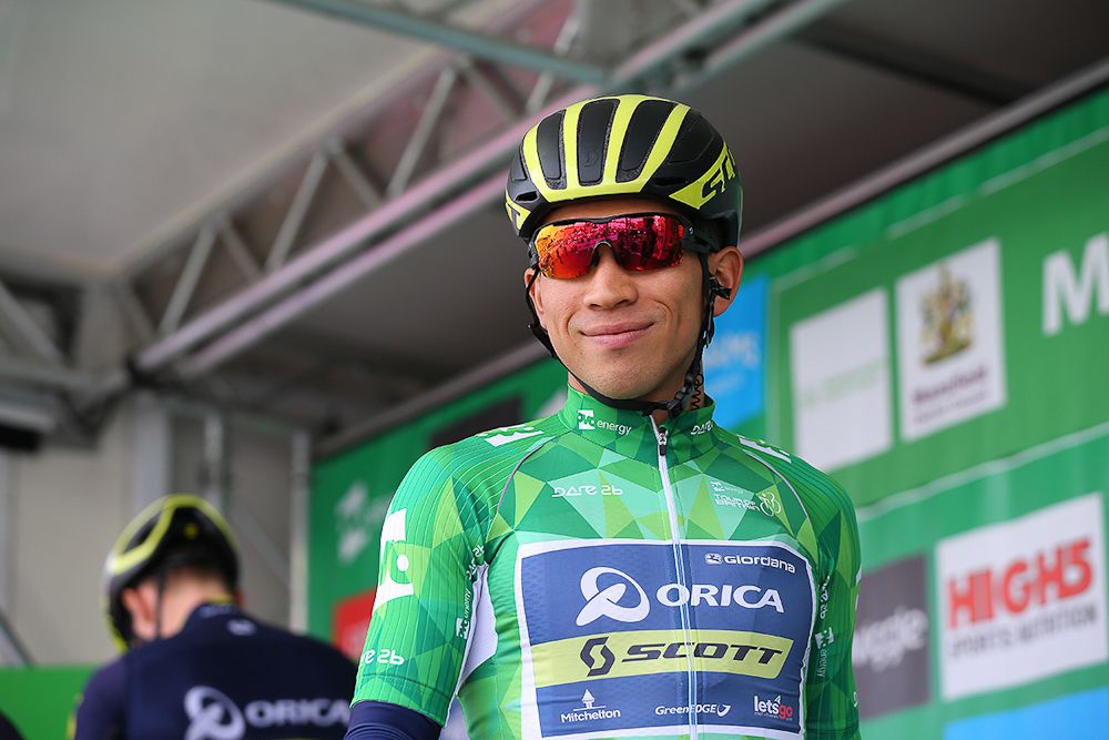 Caleb Ewan before the start of stage 4