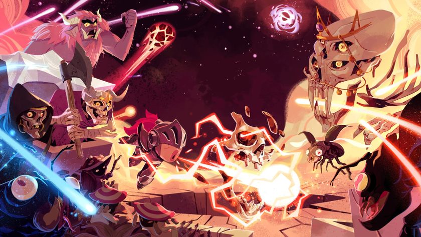 Monsters fighting a knight in a dungeon