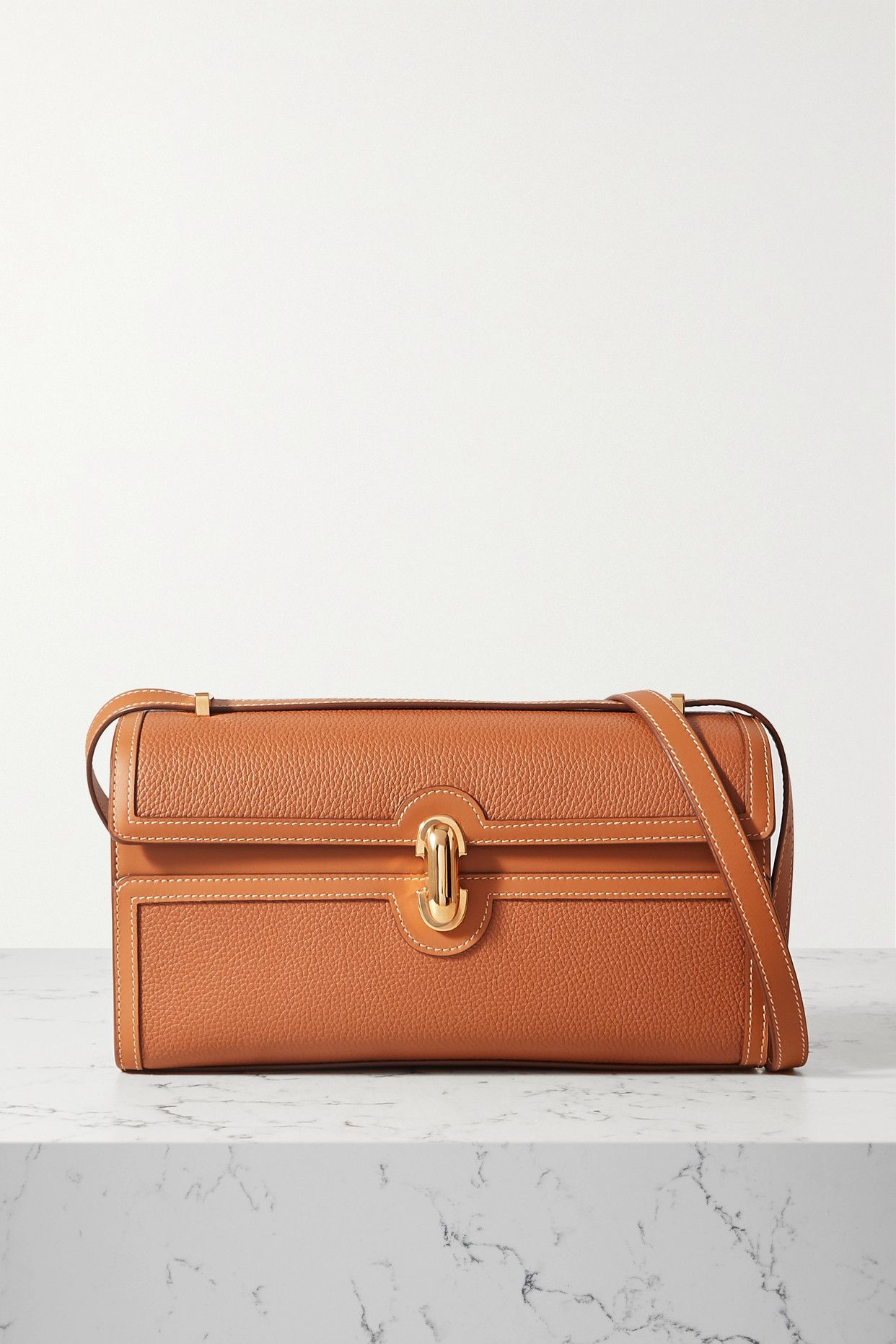 Symmetry 26 Textured-Leather Shoulder Bag