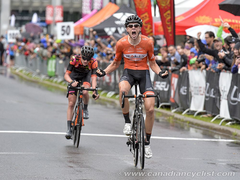 Matteo Dal-Cin (Rally Cycling) wins the Elite men's 160 km road race
