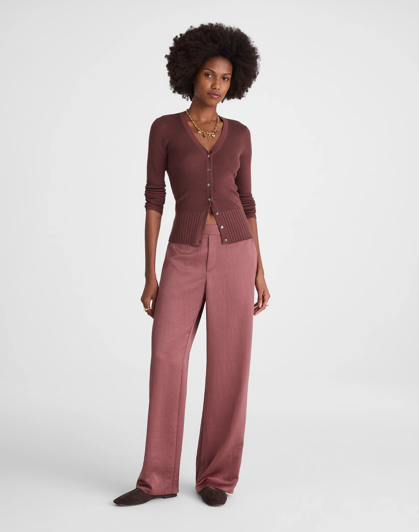 The Easy Pull-On Pant in Satin