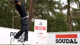 Thomas Pieters takes a shot at the Soudal Open