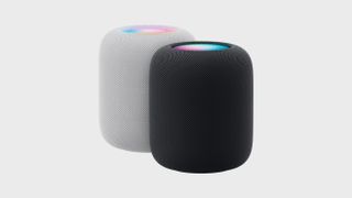 Apple HomePod second generation, in white and in black