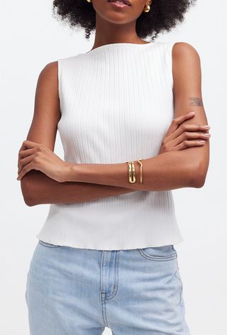 Madewell Rib Boat Neck Tank