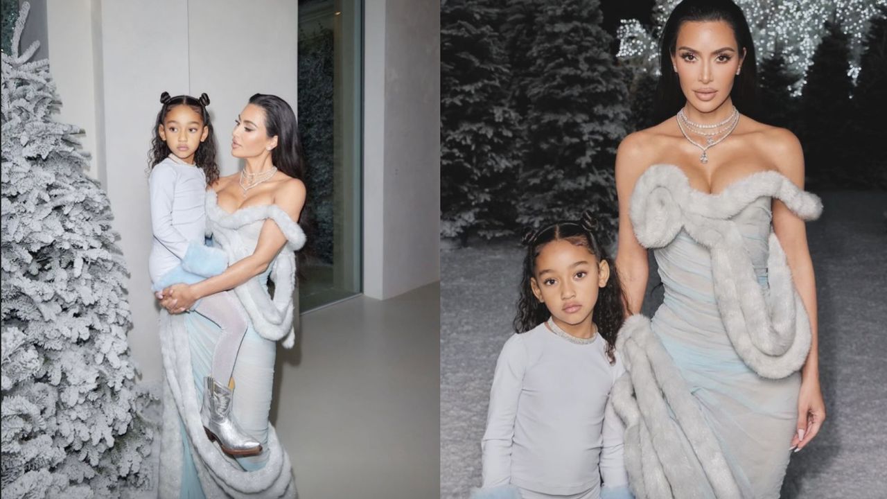 Kim Kardashian and Chicago West