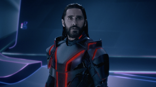 Jared Leto's Ares inside of The Grid in Tron: Ares