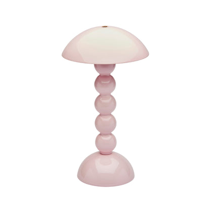 Pale Pink Lacquer Rechargeable Bobbin Led Lamp
