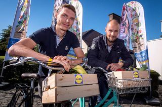 Tony Martin and Tom Boonen at the Lidl press conference