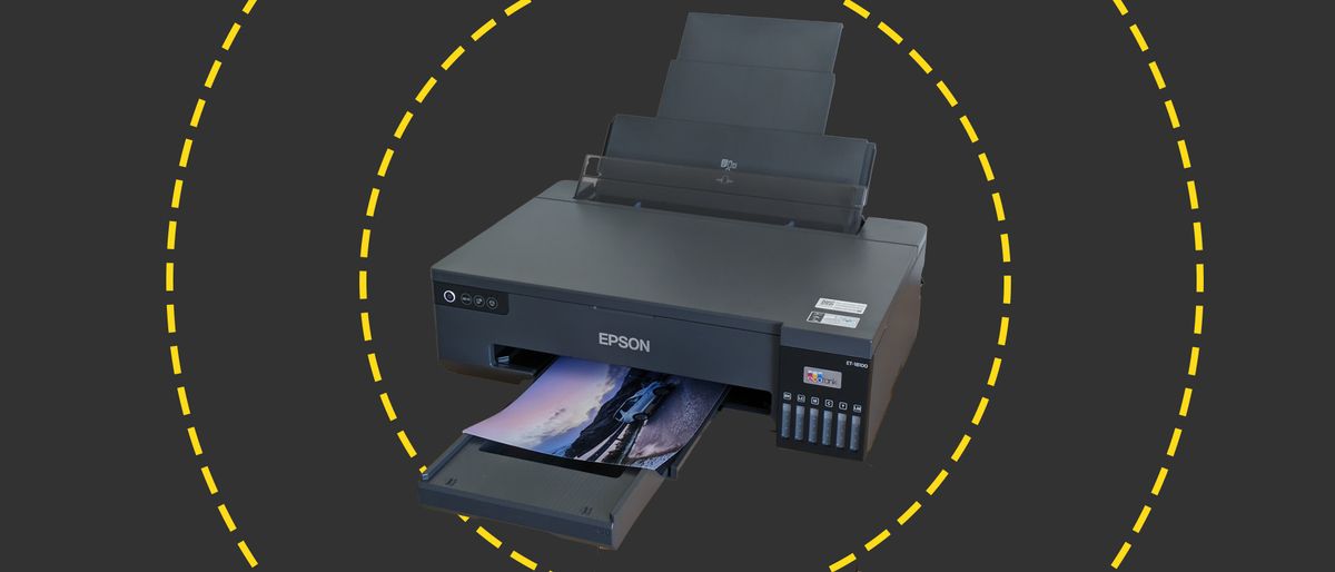 The Epson EcoTank ET-18100 on the ITPro background