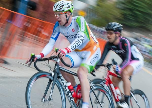 Action during the men's race at the Tour of Vail.