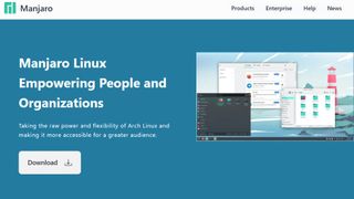 Website screenshot from Manjaro (November 2024)