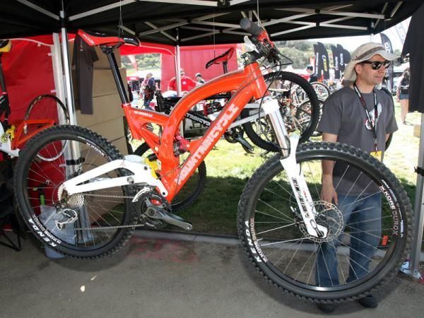 The Mountain Cycle San Andreas II is aimed at aggressive trail riding with 6.5in of travel and a stout aluminum frame.
