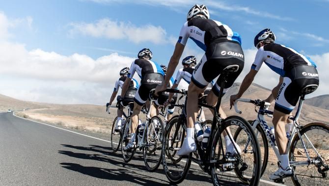 The Blanco Team wore their new 2013 team kits at a December training camp in The Canary Islands.