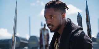 Michael B. Jordan ready for battle as Killmonger in Black Panther