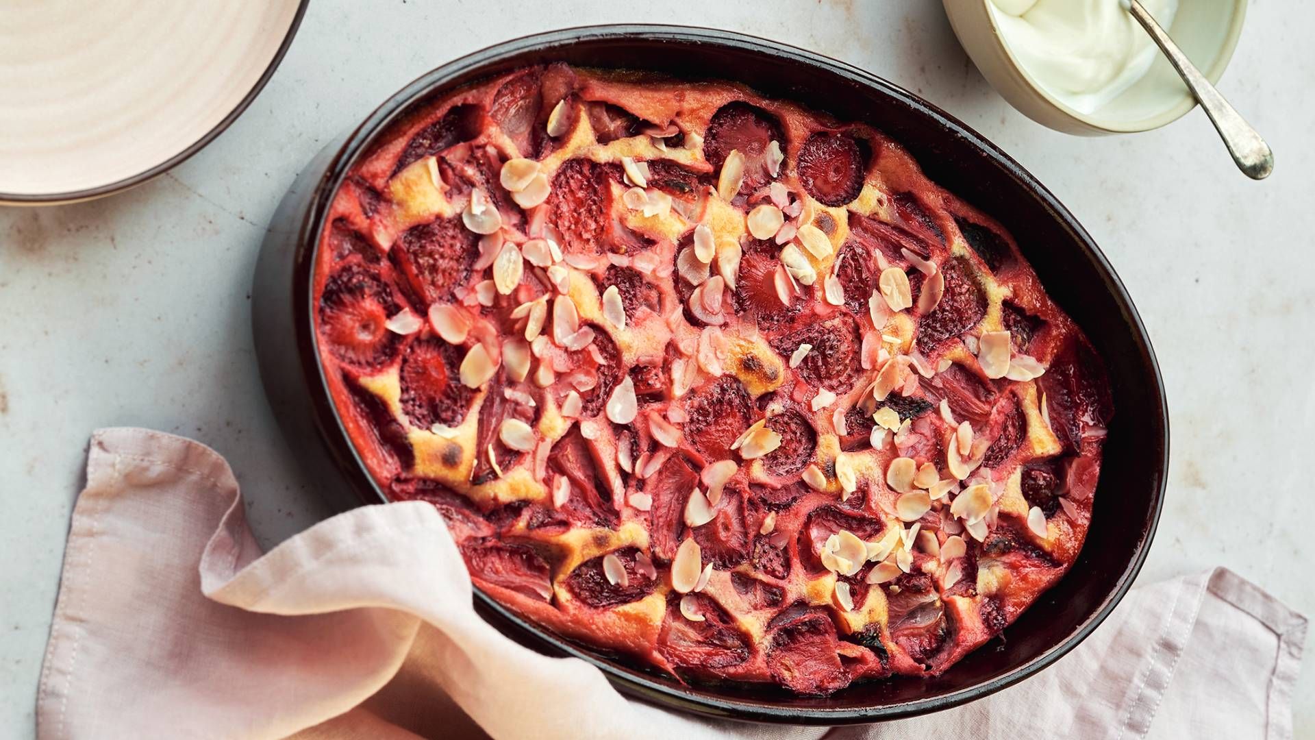 Strawberry clafoutis recipe