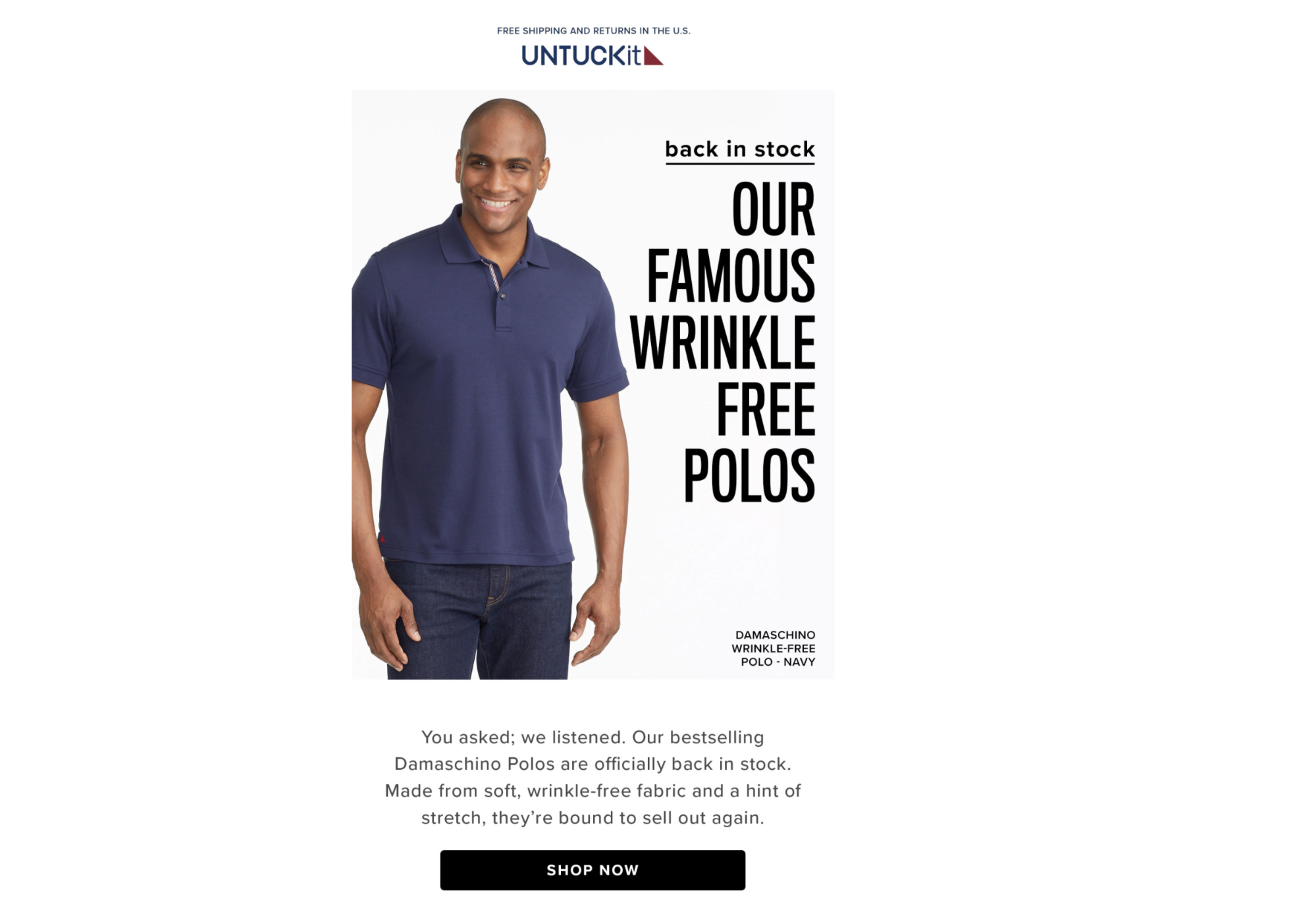 UNTUCKit using POS system customer data