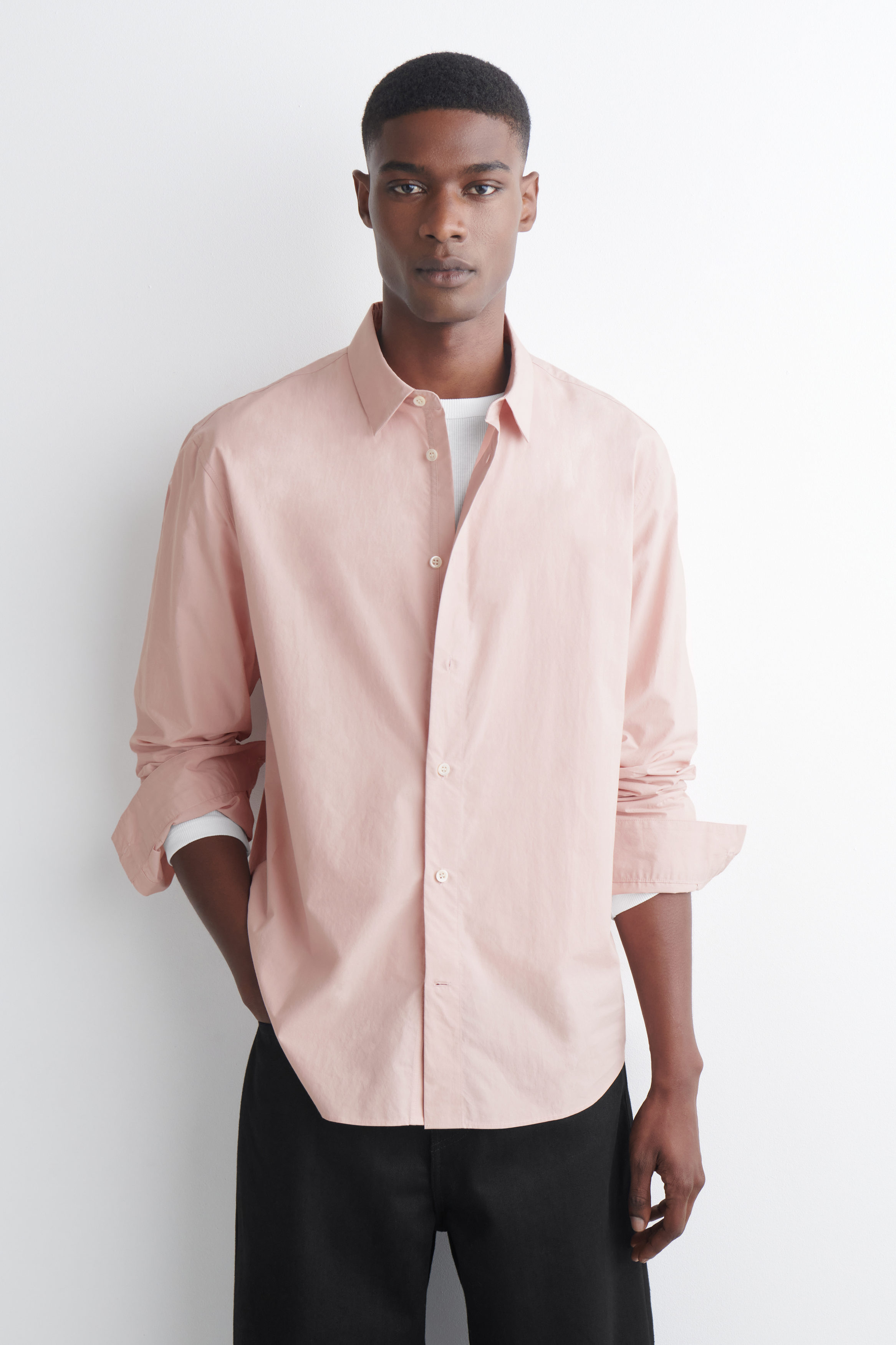 Relaxed Pima Cotton Poplin Shirt