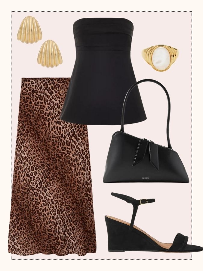 leopard print skirt