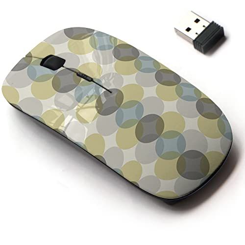 1950s patterned 2.4g Wireless Mouse 