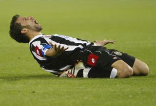 Alessandro Del Piero celebrates after scoring for Juventus against Real Madrid in the Champions League semi-finals in May 2003.