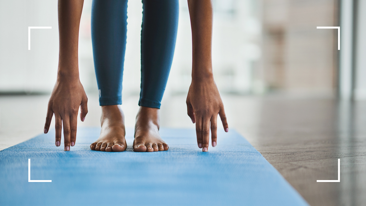 Woman stretching