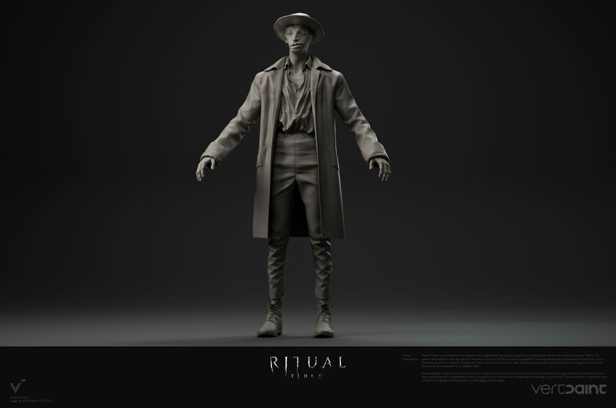 Concept art from Unreal Engine 5 horror game Rital Tides