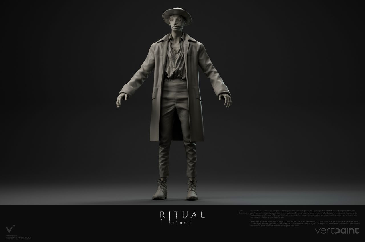 Concept art from Unreal Engine 5 horror game Rital Tides