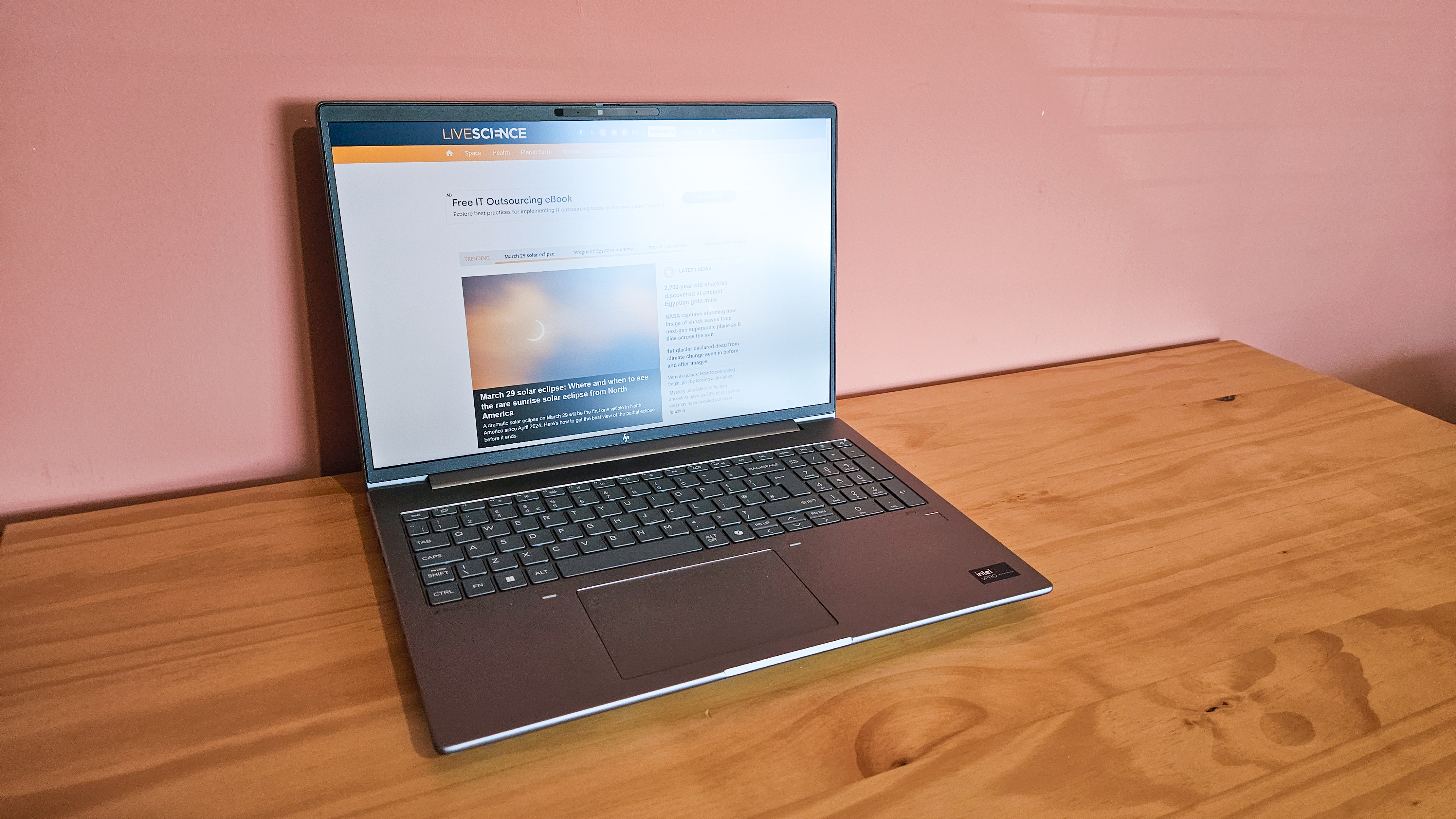 LS-HP ZBook Power G11: laptop screen open 