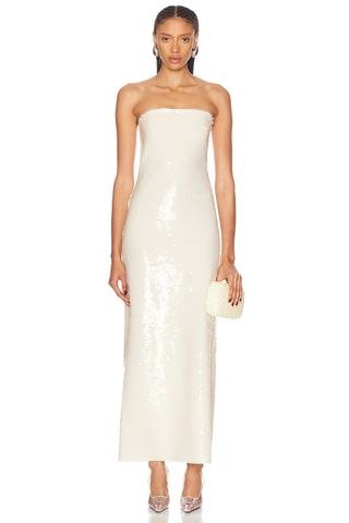 SEV, Sequin Strapless Midi Dress