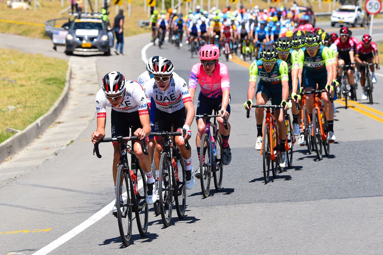 Tour Colombia 2020 3rd Edition 2nd Stage Paipa Duitama 1524 km 12022020 Cristian Camilo Munoz COL UAE Team Emirates Andres Camilo Ardila COL UAE Team Emirates photo Dario BelingheriBettiniPhoto2020