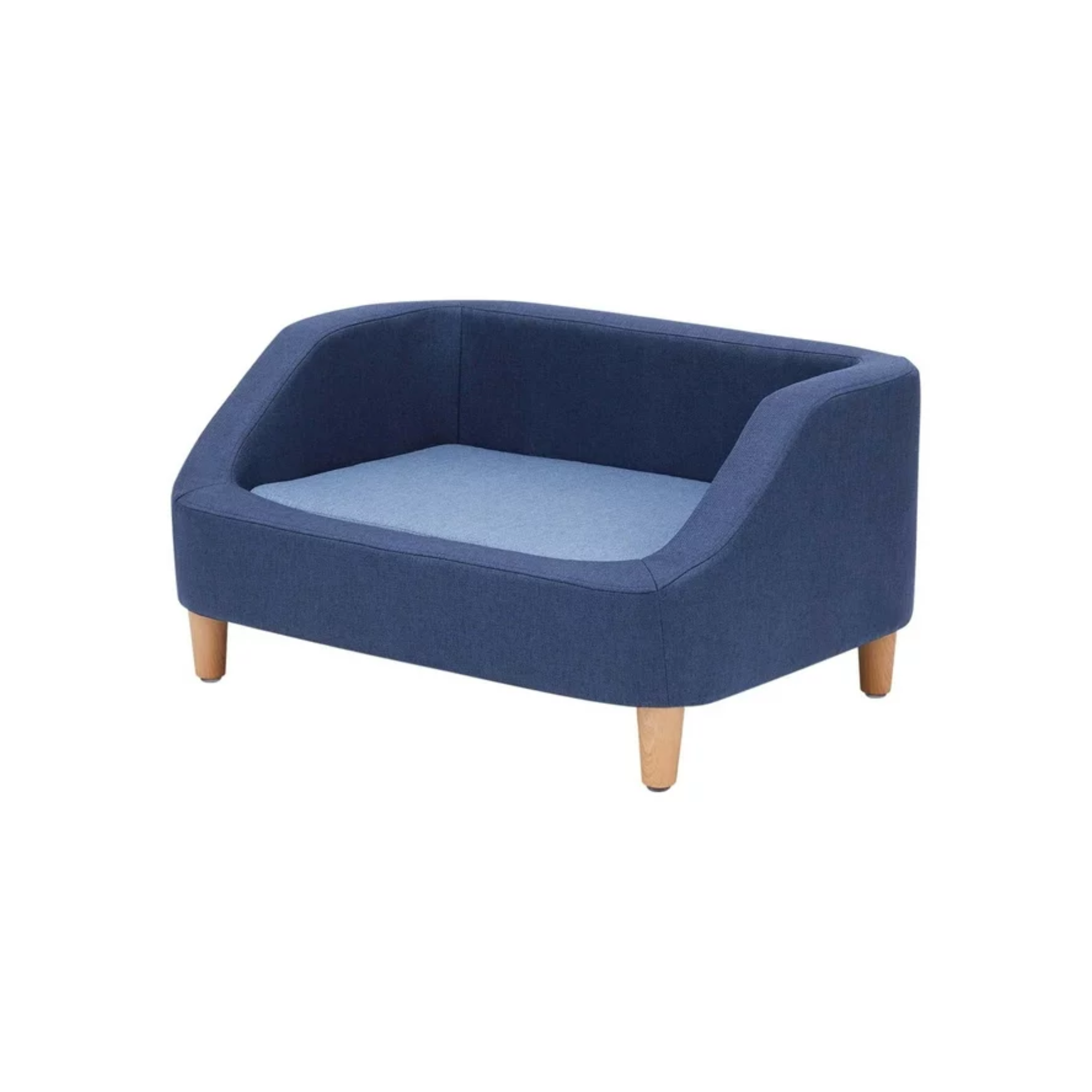 A blue pet sofa bed