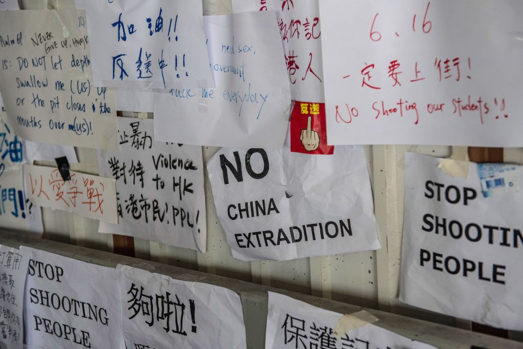 Hong Kong protests.