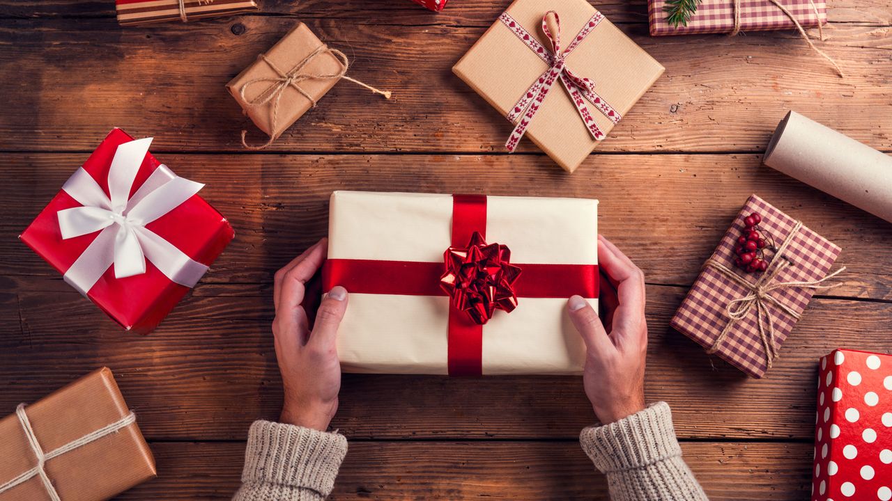 home gifts: variety of home gifts laid on table