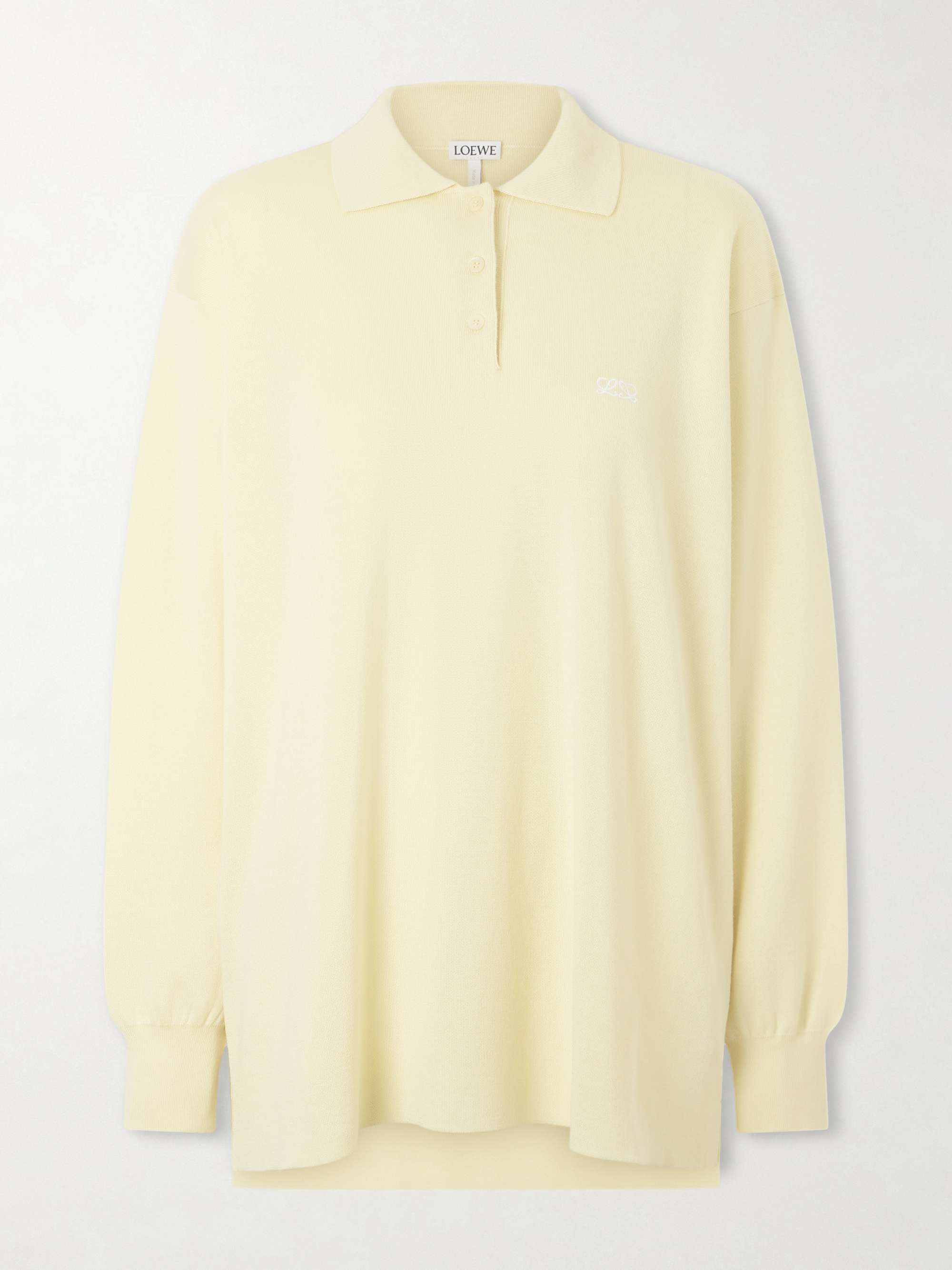 cashmere and silk-blend polo shirt