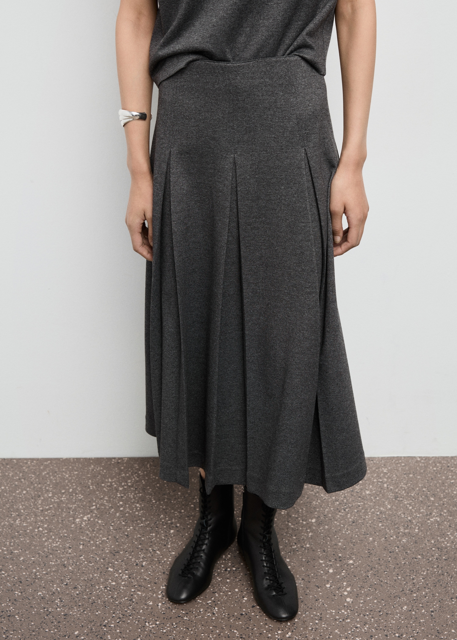 Pleated A-Line Skirt - Women | Mango United Kingdom