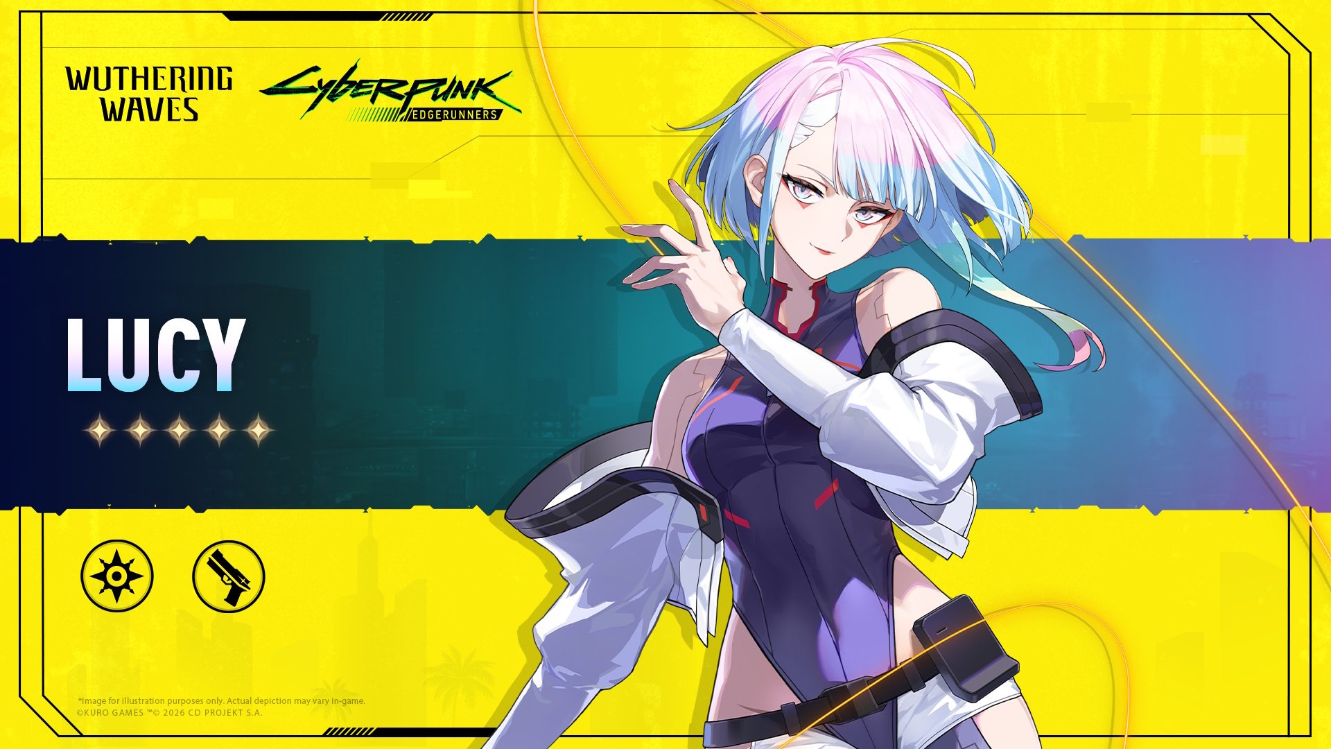 Wuthering Waves banners - Lucy Cyberpunk collab