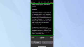 Apple intelligence proofreading